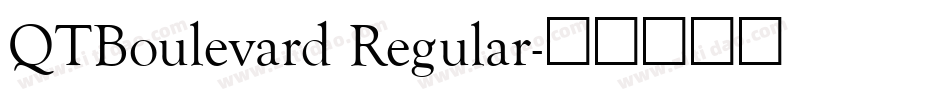 QTBoulevard Regular字体转换